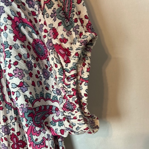 LANE BRYANT Women’s Tunic Top Sz 26Mixed Print Peasant 3/4 Sleeve NWT - Picture 5 of 10